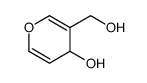 3-(hydroxymethyl)-4H-pyran-4-ol结构式