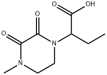 2-(4-Methyl-2,3-dioxopiperazin-1-yl)butanoic acid Structure