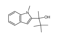 3,3-dimethyl-2-(1-methyl-2-indolyl)butan-2-ol Structure