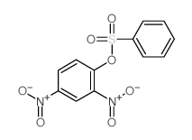 1-(benzenesulfonyloxy)-2,4-dinitro-benzene Structure