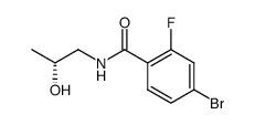 4-bromo-2-fluoro-N-[(2R)-2-hydroxypropyl]benzamide Structure