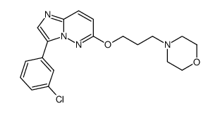 3-(3-Chlorophenyl)-6-(3-morpholin-4-ylpropoxy)imidazo[1,2-b]pyridazine结构式