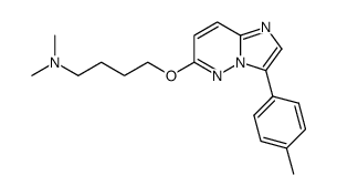 dimethyl-[4-(3-p-tolyl-imidazo[1,2-b]pyridazin-6-yloxy)-butyl]-amine Structure
