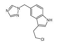 3-(2-Chloroethyl)-5-(1H-1,2,4-triazol-1-ylmethyl)-1H-indole结构式