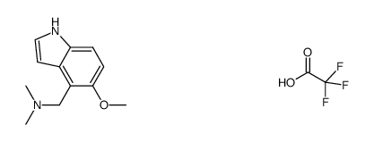 [(5-methoxy-1H-indol-4-yl)methyl]dimethylamine trifluoroacetate结构式