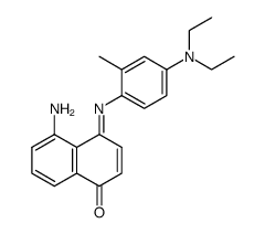 5-Amino-naphthochinon-(1.4)-<2-methyl-4-diaethylamino-anil>-(4)结构式