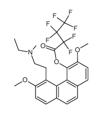 3,6-dimethoxy-4-<(heptafluorobutyryl)oxy>-5-<2-(N-methylethyl)ethyl>phenanthrene结构式