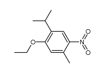 2-isopropyl-5-methyl-4-nitro-phenetole Structure