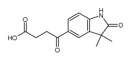 2,3-dihydro-3,3-dimethyl-γ,2-dioxo-1H-indole-5-butanoic acid Structure