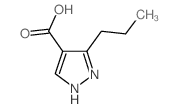 3-丙基-1H-吡唑-4-羧酸结构式