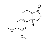 (R)-1,5,6,10b-tetrahydro-8,9-dimethoxy-3H-oxazolo<4,3-a>isoquinolin-3-one Structure