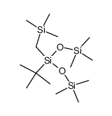3-tert-Butyl-3-(trimethylsilyl)methyl-1,1,1,5,5,5-hexamethyl-1,3,5-trisiloxan Structure
