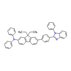 EFIN , 9,9-dimethyl-N,N-diphenyl-7-(4-(1-phenyl-1H-benzo[d]imi结构式