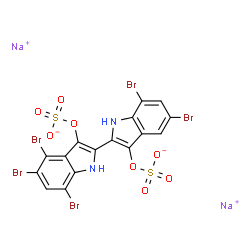 4,5,5',7,7'-Pentabromo-2,2'-bi[1H-indole]-3,3'-diol bis(sulfuric acid sodium) salt picture