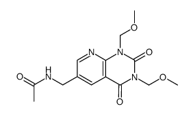 6-(acetamidomethyl)-1,3-bis(methoxymethyl)pyrido(2,3-d)pyrimidine-2,4(1H,3H)-dione Structure