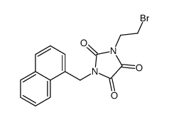 1-(2-Bromoethyl)-3-(1-naphthalenemethyl)parabanic acid结构式