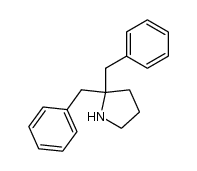 2,2-dibenzyl-pyrrolidine Structure