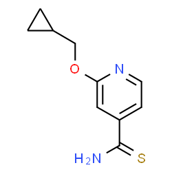 2-(cyclopropylmethoxy)pyridine-4-carbothioamide Structure
