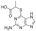2-amino-6-(alpha-carboxyethyl)mercaptopurine结构式