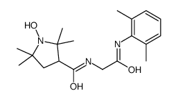 N-[2-(2,6-dimethylanilino)-2-oxoethyl]-1-hydroxy-2,2,5,5-tetramethylpyrrolidine-3-carboxamide Structure