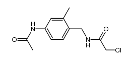 N-(4-acetamido-2-methylbenzyl)-2-chloroacetamide Structure