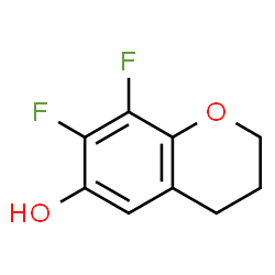 2H-1-Benzopyran-6-ol, 7,8-difluoro-3,4-dihydro- structure