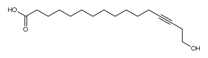 16-hydroxyhexadec-13-ynoic acid Structure