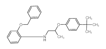 2-(Benzyloxy)-N-{2-[4-(tert-butyl)phenoxy]-propyl}aniline结构式