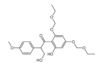 2-hydroxy-4,6-bisethoxymethoxyphenyl α-hydroxymethyl-4-methoxybenzyl ketone结构式