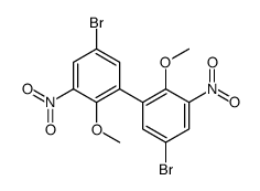 5-bromo-1-(5-bromo-2-methoxy-3-nitrophenyl)-2-methoxy-3-nitrobenzene Structure