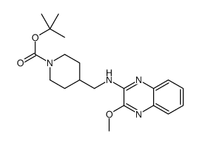 4-[(3-Methoxy-quinoxalin-2-ylamino)-Methyl]-piperidine-1-carboxylic acid tert-butyl ester结构式