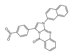1-naphthalen-2-yl-3-(4-nitrophenyl)imidazo[2,1-b]quinazolin-5-one Structure