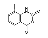 8-methyl-3,2,1-benzoxathiazin-4(1H)-one 2-oxide结构式