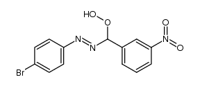 (E)-1-(4-bromophenyl)-2-(hydroperoxy(3-nitrophenyl)methyl)diazene Structure