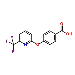 4-{[6-(Trifluoromethyl)-2-pyridinyl]oxy}benzoic acid结构式