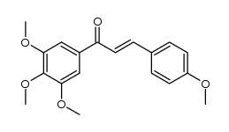 (E)-3-(4-methoxyphenyl)-1-(3,4,5-trimethoxyphenyl)-3-phenylprop-2-en-1-one结构式