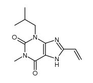 3-isobutyl-1-methyl-8-vinyl-1H-purine-2,6(3H,7H)-dione结构式