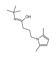 N-tert-butyl-4-(2,5-dimethylpyrrol-1-yl)butanamide Structure
