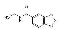 N-(hydroxymethyl)-piperonylamide结构式