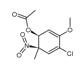 (Z)-4-chloro-3-methoxy-6-methyl-6-nitrocyclohexa-2,4-dienyl acetate Structure