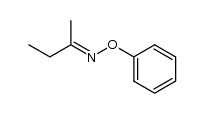 (E)-butan-2-one O-phenyl oxime结构式