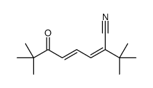 2-tert-butyl-7,7-dimethyl-6-oxoocta-2,4-dienenitrile结构式