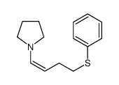 1-(4-phenylsulfanylbut-1-enyl)pyrrolidine Structure