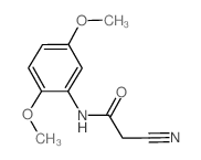2-Cyano-N-(2,5-dimethoxyphenyl)acetamide结构式