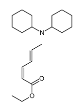 ethyl 6-(dicyclohexylamino)hexa-2,4-dienoate结构式