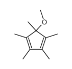 5-Methoxy-1,2,3,4,5-pentamethyl-1,3-cyclopentadien Structure