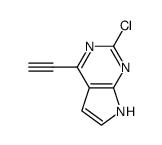 2-chloro-4-ethynyl-7H-pyrrolo[2,3-d]pyrimidine Structure