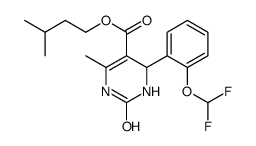 3-methylbutyl 4-[2-(difluoromethoxy)phenyl]-6-methyl-2-oxo-3,4-dihydro-1H-pyrimidine-5-carboxylate Structure