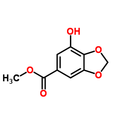 methyl 7-hydroxy-1,3-benzodioxole-5-carboxylate structure