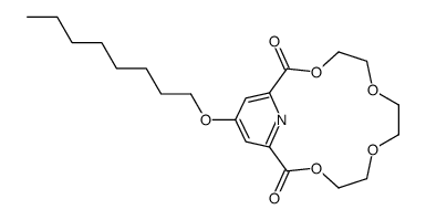 16-octoxy-3,6,9,12-tetraoxa-18-azabicyclo[12.3.1]octadeca-1(17),14(18),15-triene-2,13-dione结构式